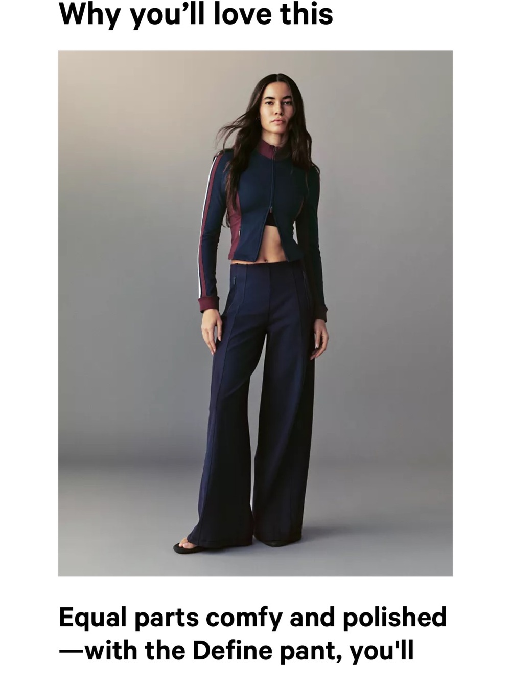 NWOT lululemon small black Define High-Rise Wide-Leg Pant luon